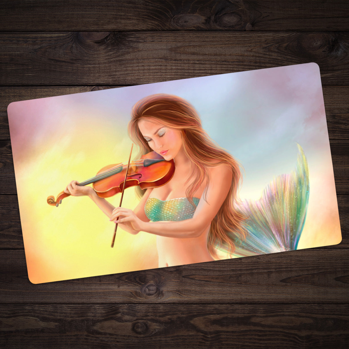 Violin Mermaid Playmat - Premium Playmat from Inked Gaming - Just $34.99! Shop now at Game Crave Tournament Store