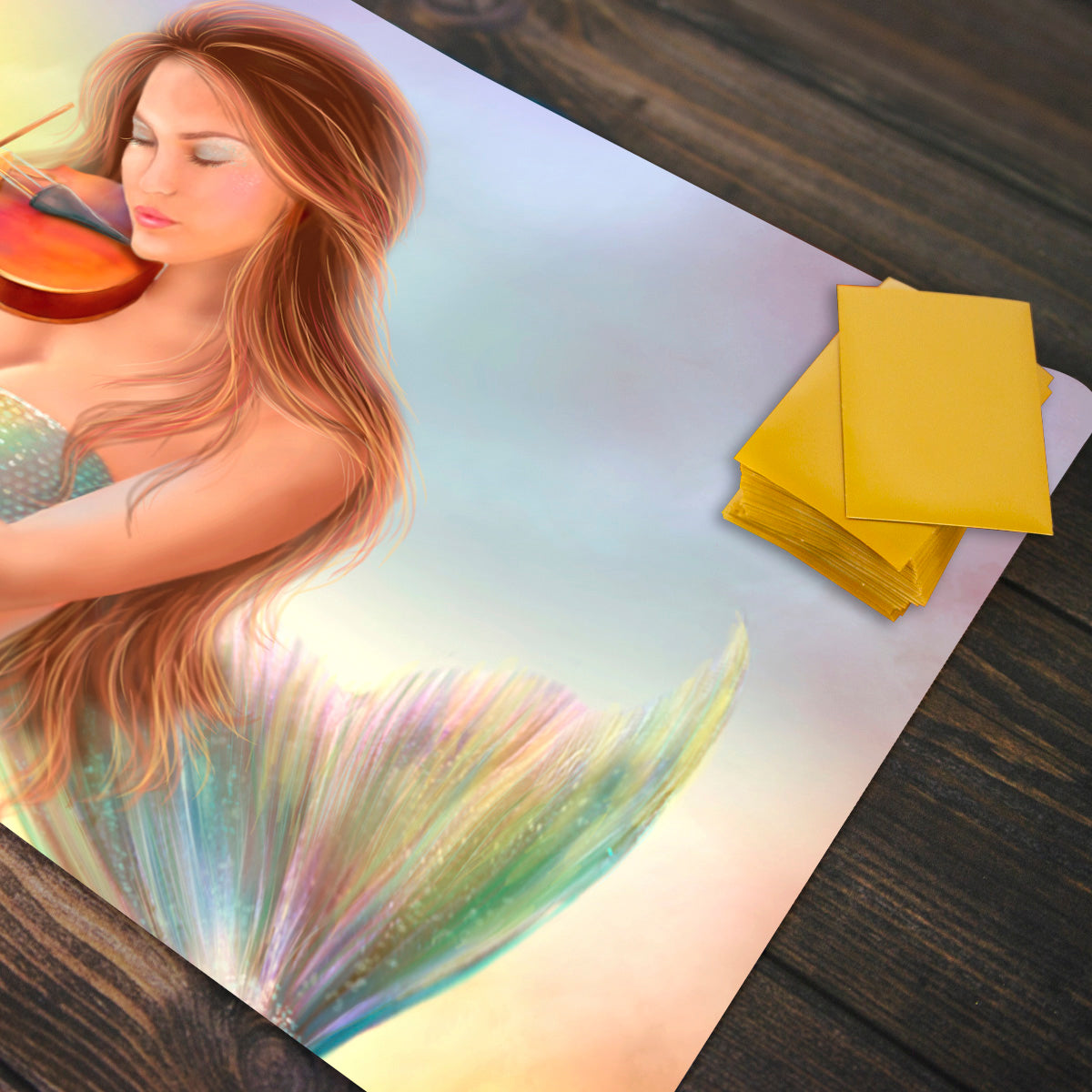 Violin Mermaid Playmat - Premium Playmat from Inked Gaming - Just $34.99! Shop now at Game Crave Tournament Store