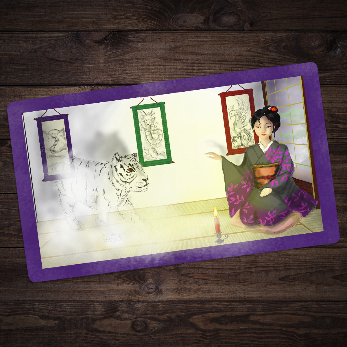 White Tiger Playmat - Premium Playmat from Inked Gaming - Just $34.99! Shop now at Game Crave Tournament Store