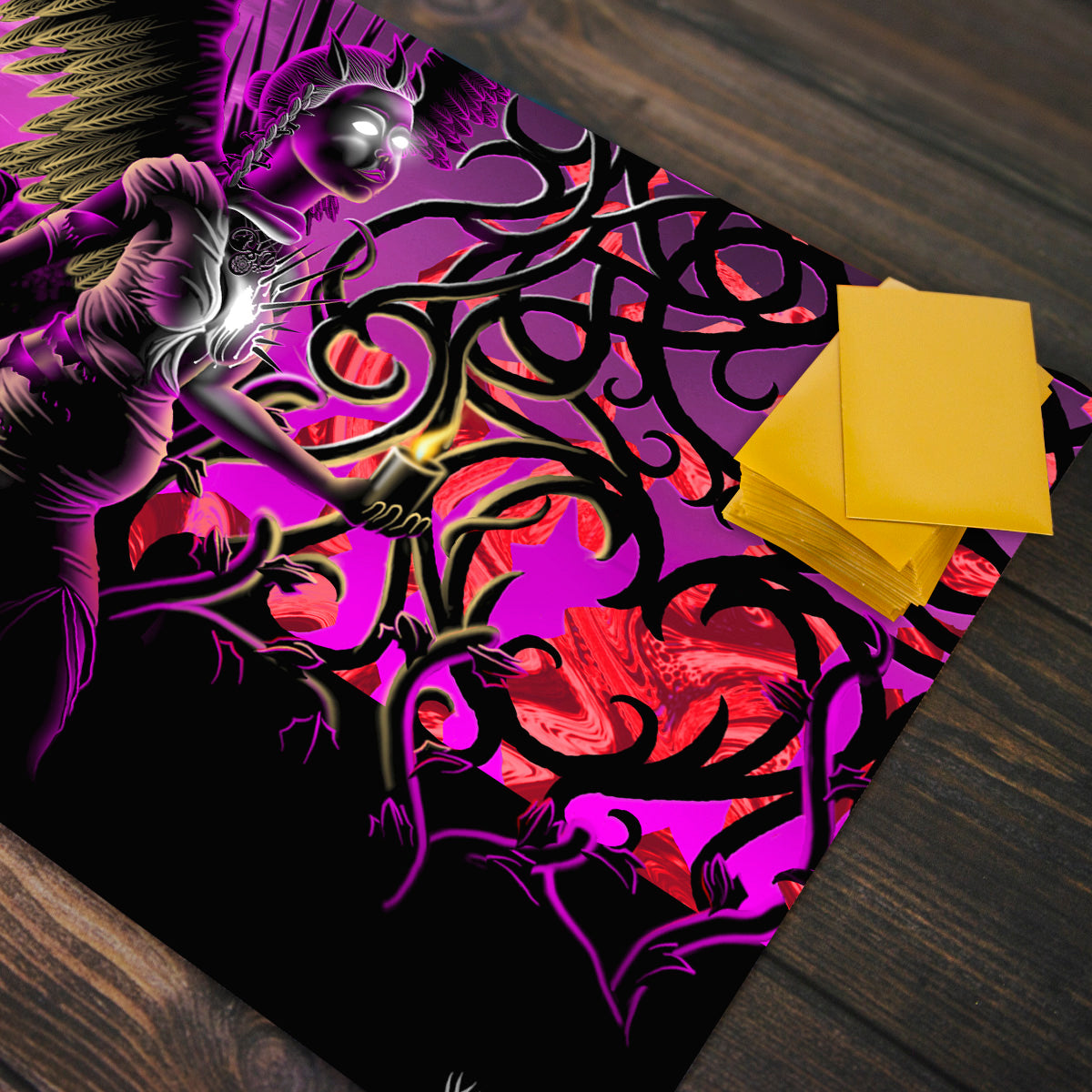 Tattered Glow Playmat - Premium Playmat from Inked Gaming - Just $34.99! Shop now at Game Crave Tournament Store
