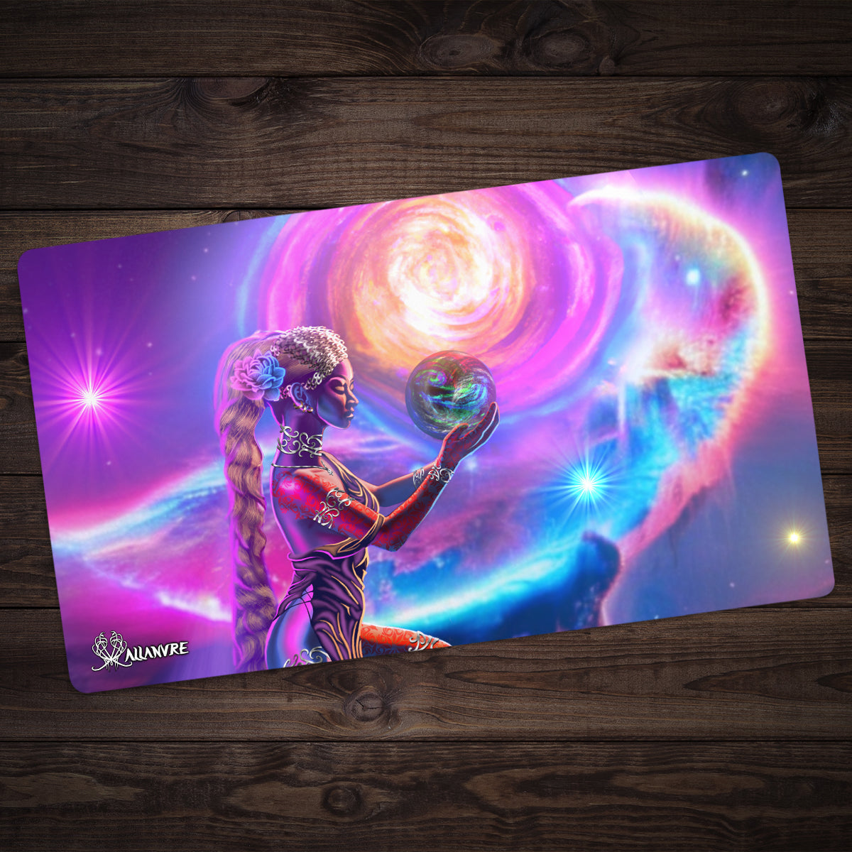 Solar Goddess Playmat - Premium Playmat from Inked Gaming - Just $34.99! Shop now at Game Crave Tournament Store