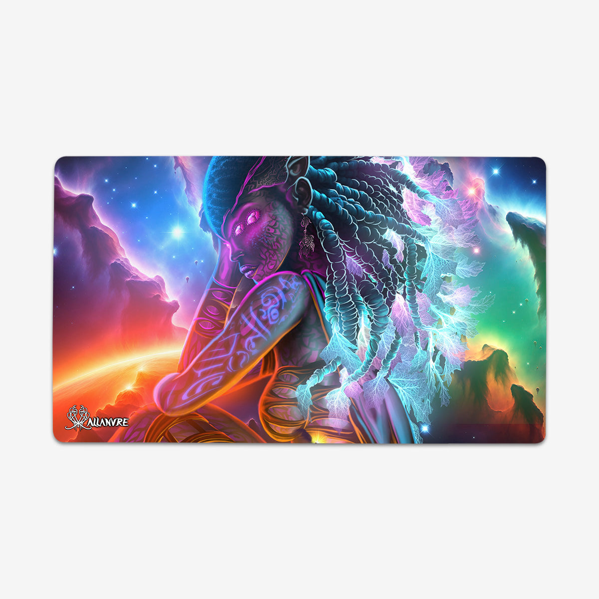 Space Alien Goddess Playmat - Premium Playmat from Inked Gaming - Just $34.99! Shop now at Game Crave Tournament Store