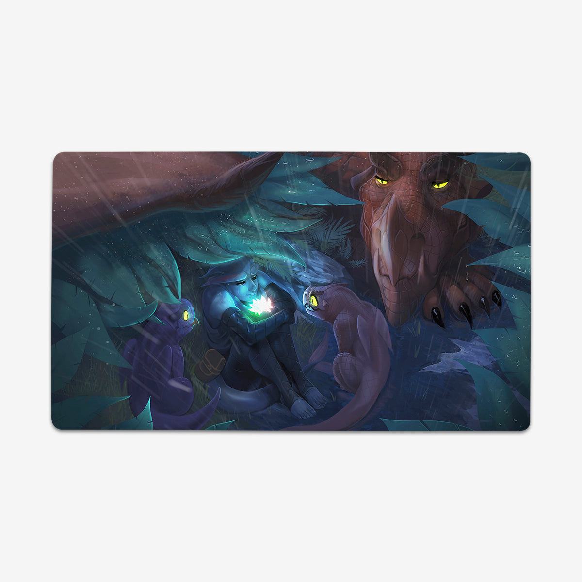 Voyage of the Lotus - A Pretty Flower Playmat - Premium Playmat from Inked Gaming - Just $34.99! Shop now at Game Crave Tournament Store
