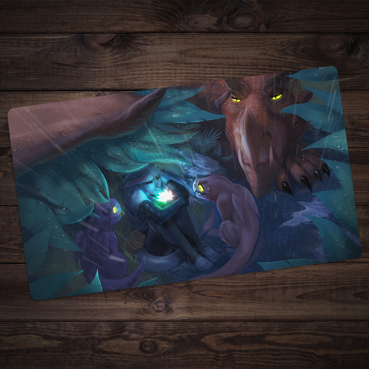 Voyage of the Lotus - A Pretty Flower Playmat - Premium Playmat from Inked Gaming - Just $34.99! Shop now at Game Crave Tournament Store