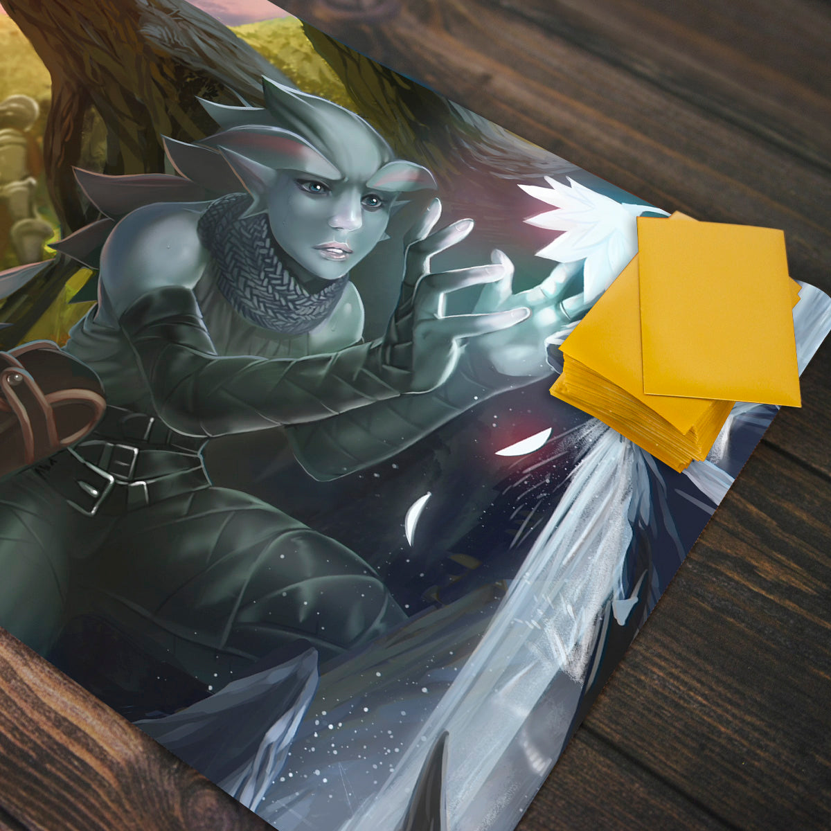 Voyage of the Lotus - Priorities Playmat - Premium Playmat from Inked Gaming - Just $34.99! Shop now at Game Crave Tournament Store