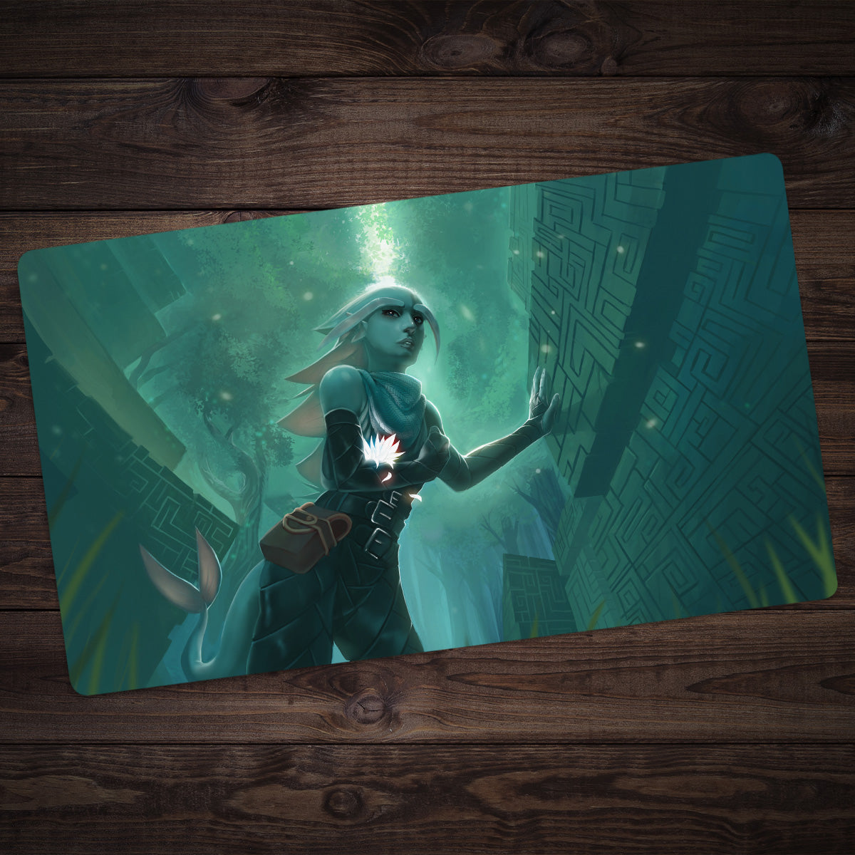 Voyage of the Lotus - The Whispering Ruins Playmat - Premium Playmat from Inked Gaming - Just $34.99! Shop now at Game Crave Tournament Store