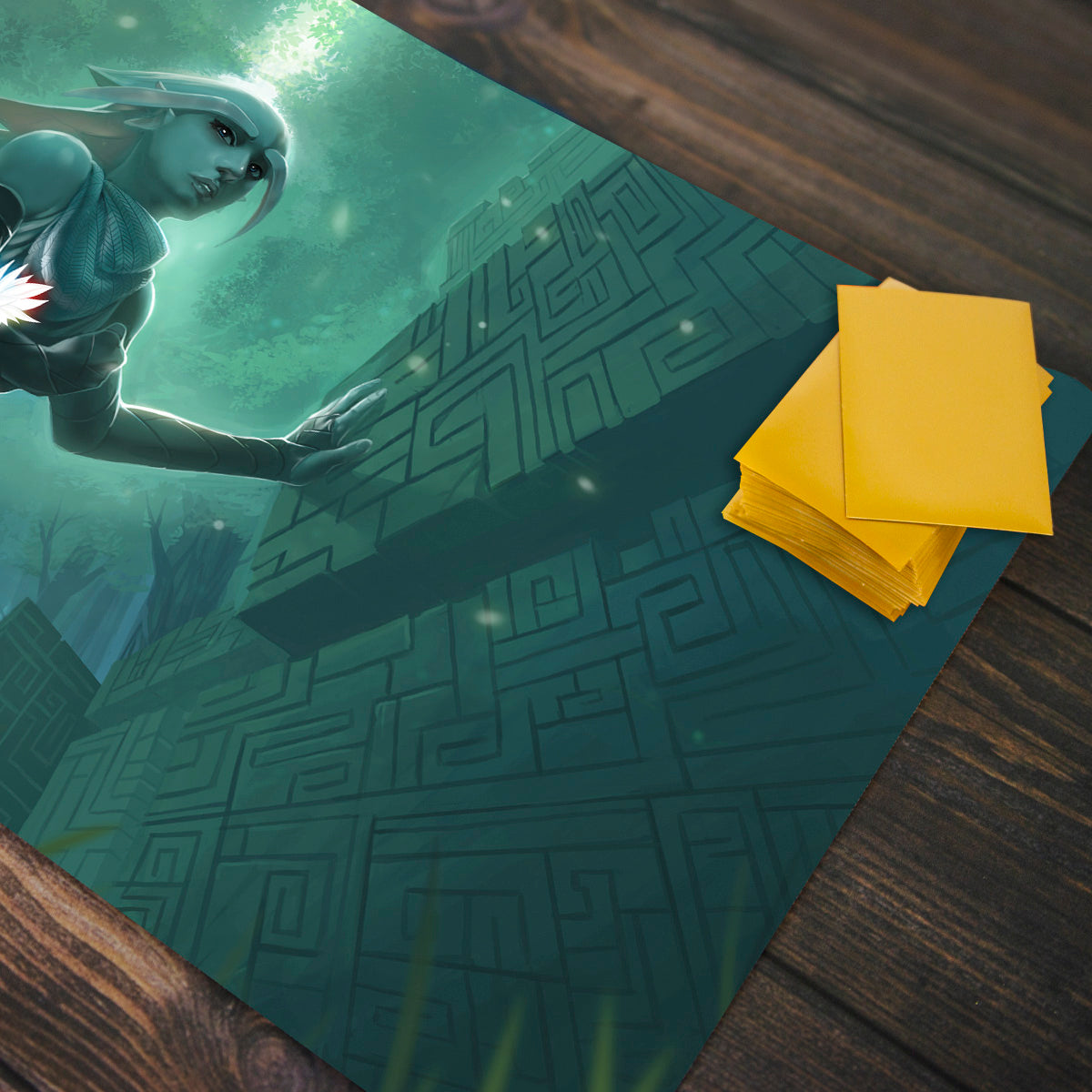 Voyage of the Lotus - The Whispering Ruins Playmat - Premium Playmat from Inked Gaming - Just $34.99! Shop now at Game Crave Tournament Store
