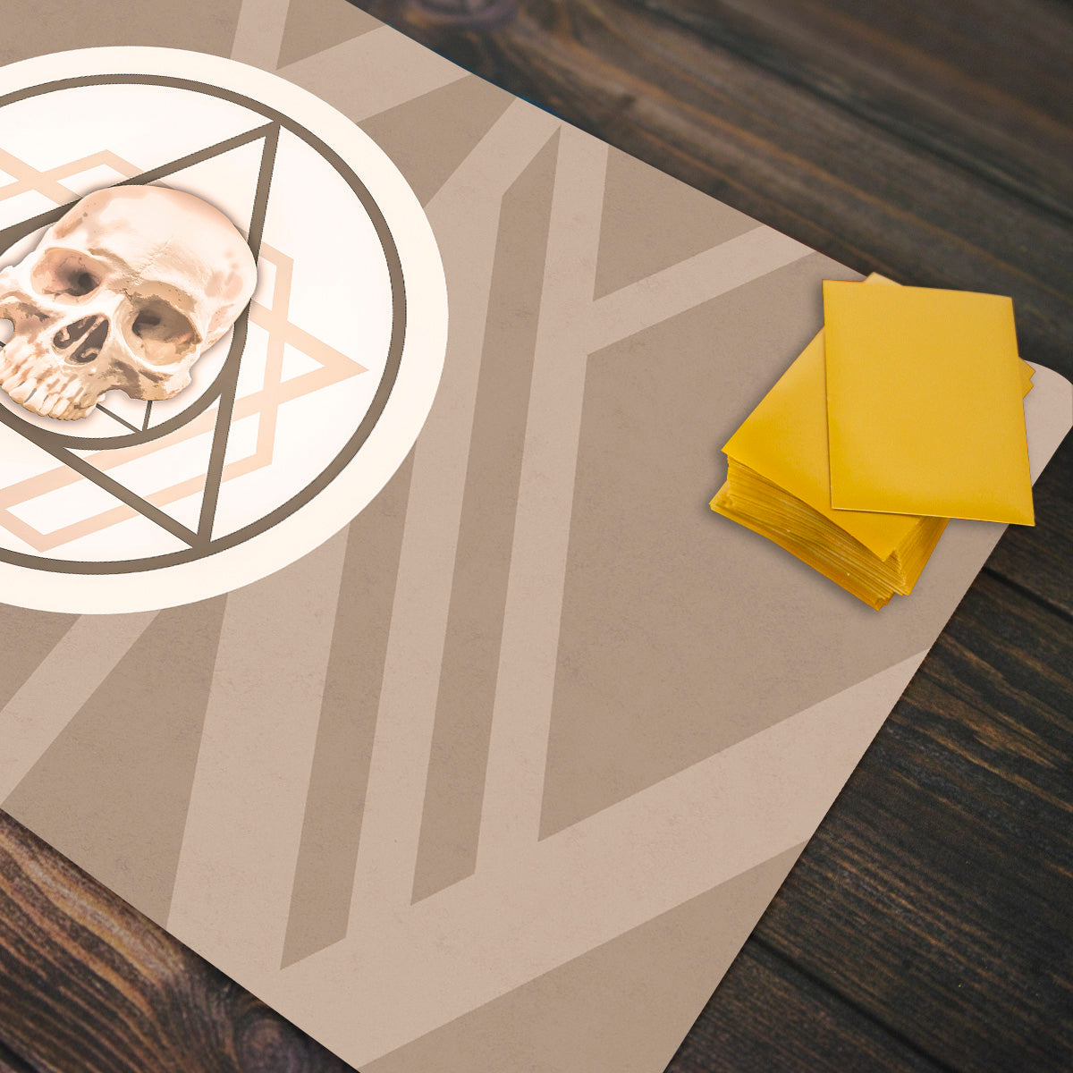 Tri-Skull Playmat - Premium Playmat from Inked Gaming - Just $34.99! Shop now at Game Crave Tournament Store