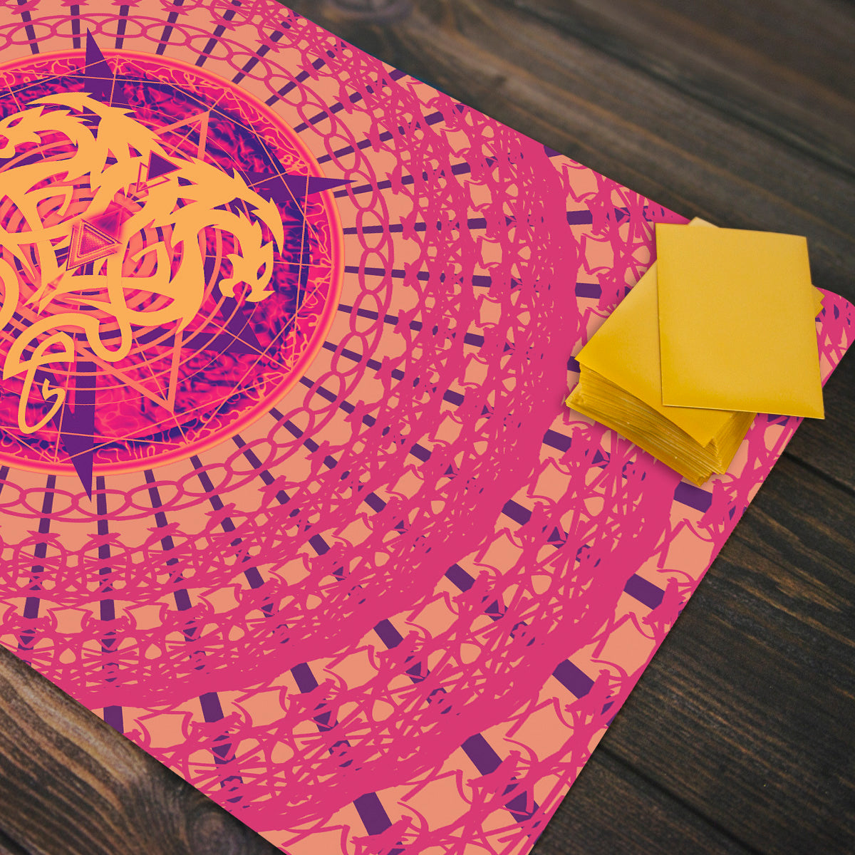 Twin Dragons Tattoo Playmat - Premium Playmat from Inked Gaming - Just $34.99! Shop now at Game Crave Tournament Store