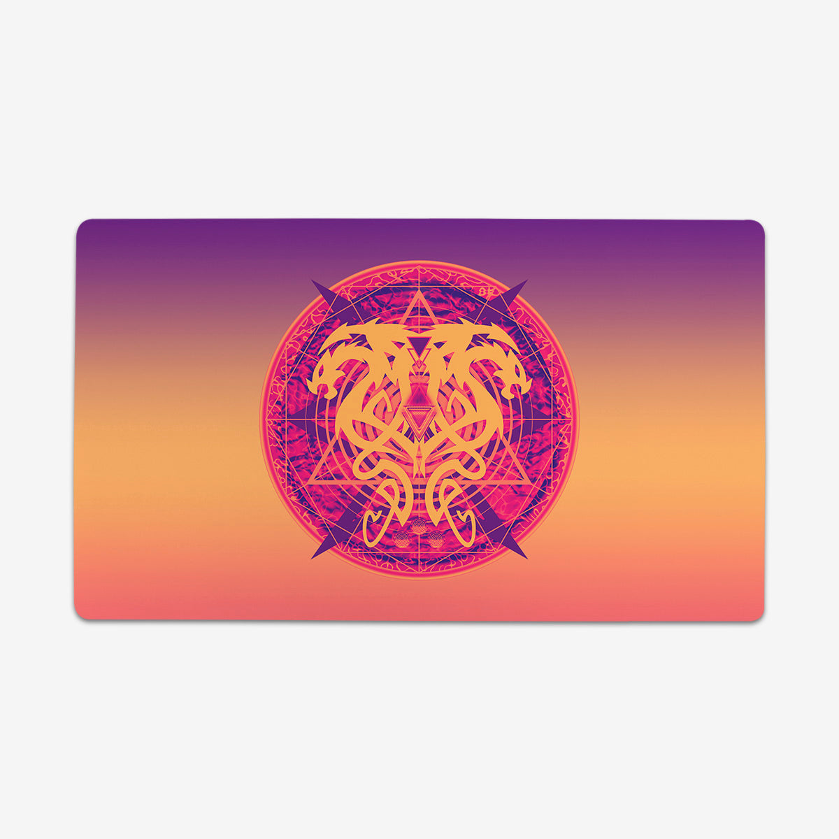 Twin Dragons Tattoo Playmat - Premium Playmat from Inked Gaming - Just $34.99! Shop now at Game Crave Tournament Store