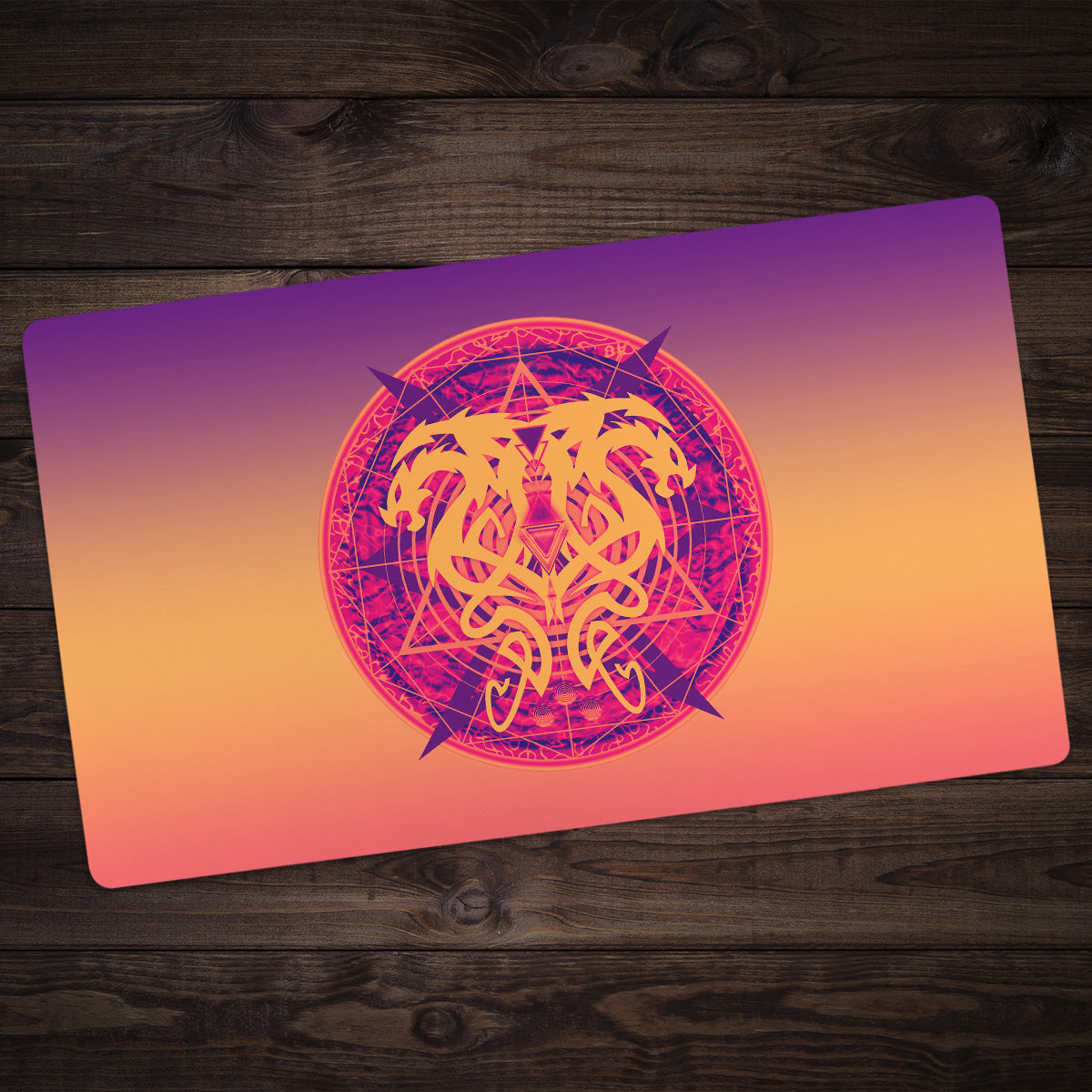 Twin Dragons Tattoo Playmat - Premium Playmat from Inked Gaming - Just $34.99! Shop now at Game Crave Tournament Store