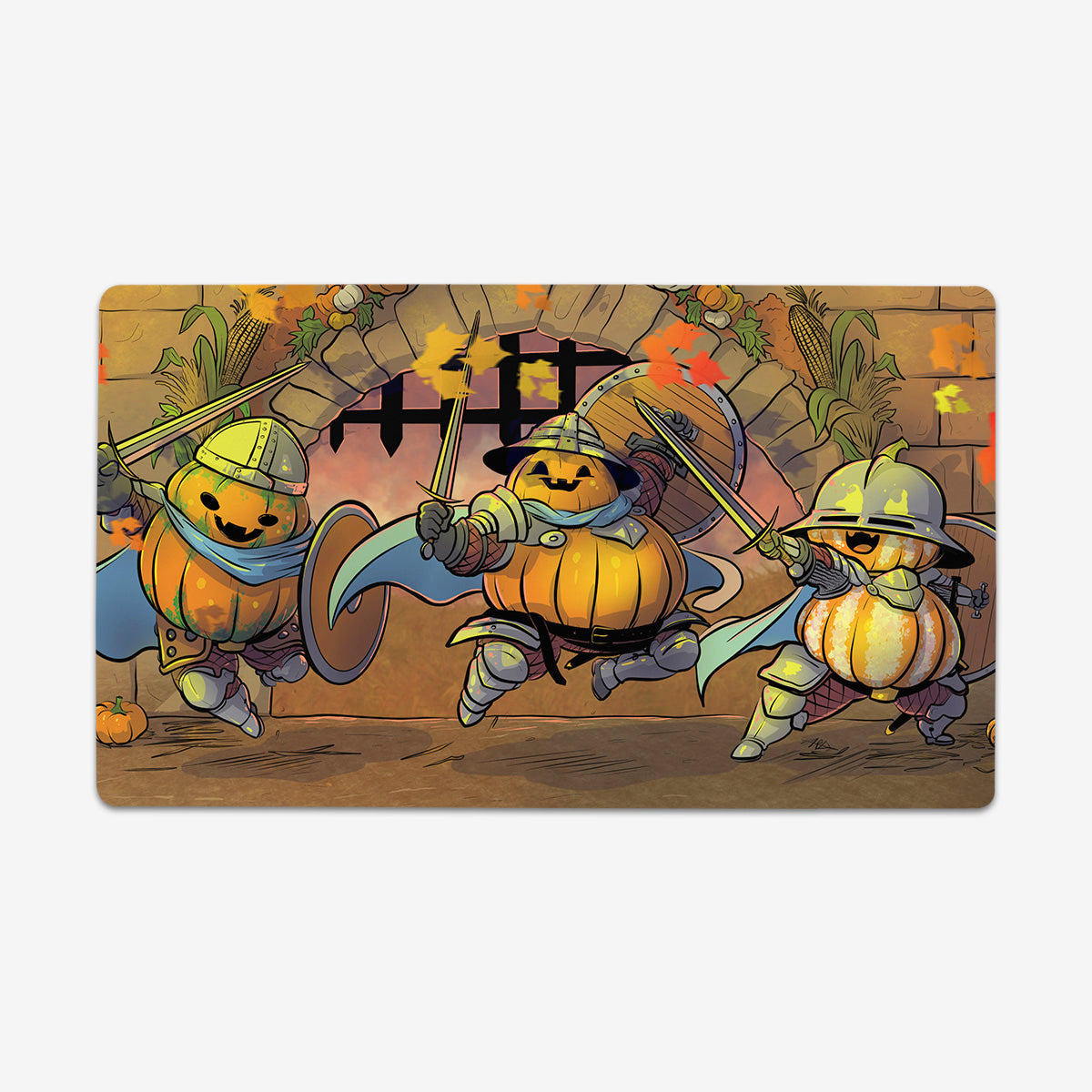 The Pumpkin King’s Royal Gourd Playmat - Premium Playmat from Inked Gaming - Just $34.99! Shop now at Game Crave Tournament Store