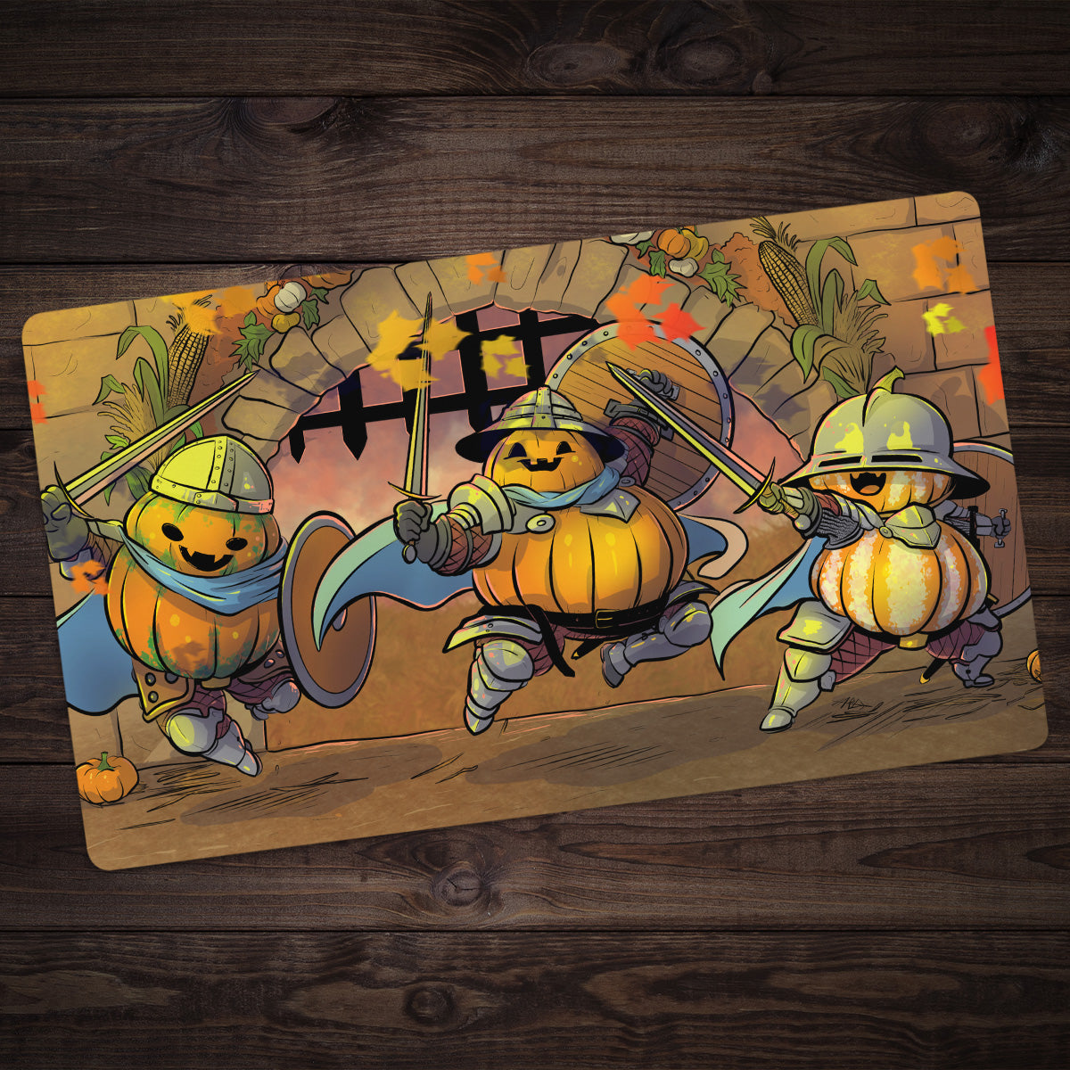 The Pumpkin King’s Royal Gourd Playmat - Premium Playmat from Inked Gaming - Just $34.99! Shop now at Game Crave Tournament Store