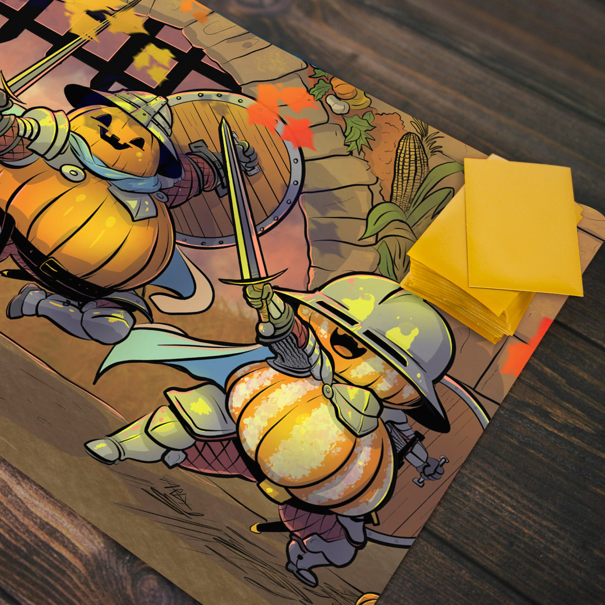 The Pumpkin King’s Royal Gourd Playmat - Premium Playmat from Inked Gaming - Just $34.99! Shop now at Game Crave Tournament Store