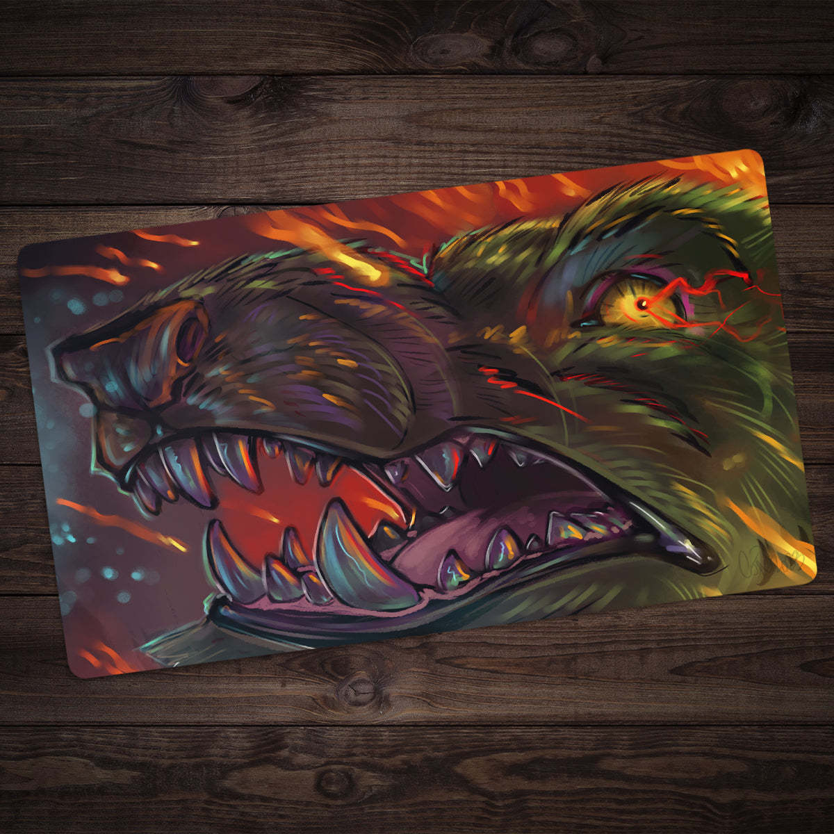 World On Fire Playmat - Premium Playmat from Inked Gaming - Just $34.99! Shop now at Game Crave Tournament Store