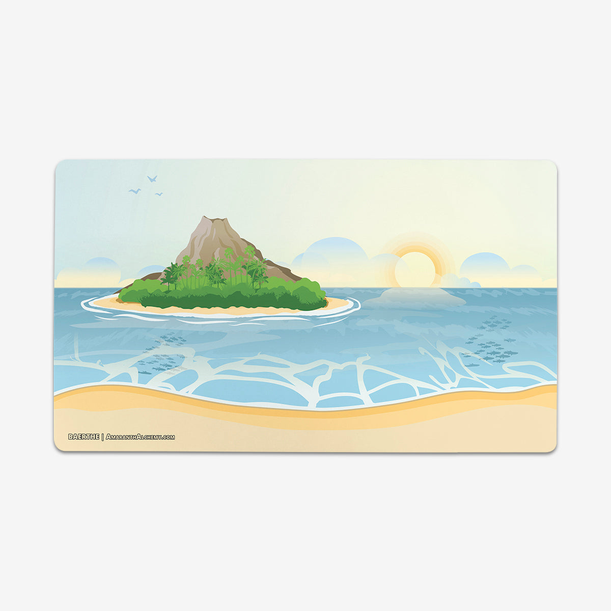 Vacation Island Playmat - Premium Playmat from Inked Gaming - Just $34.99! Shop now at Game Crave Tournament Store