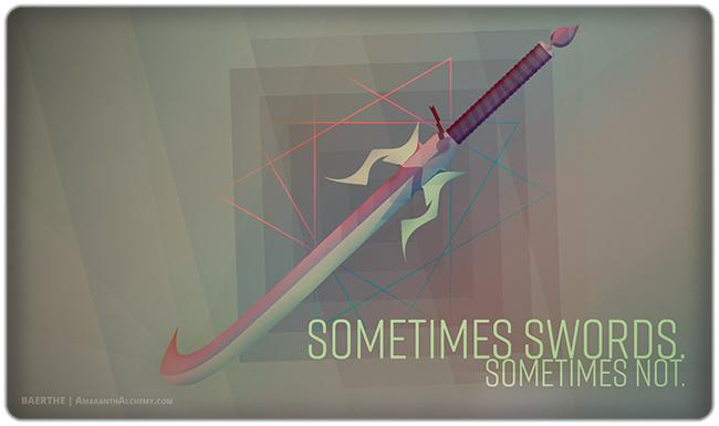 Swords Sometimes Playmat - Premium Playmat from Inked Gaming - Just $34.99! Shop now at Game Crave Tournament Store