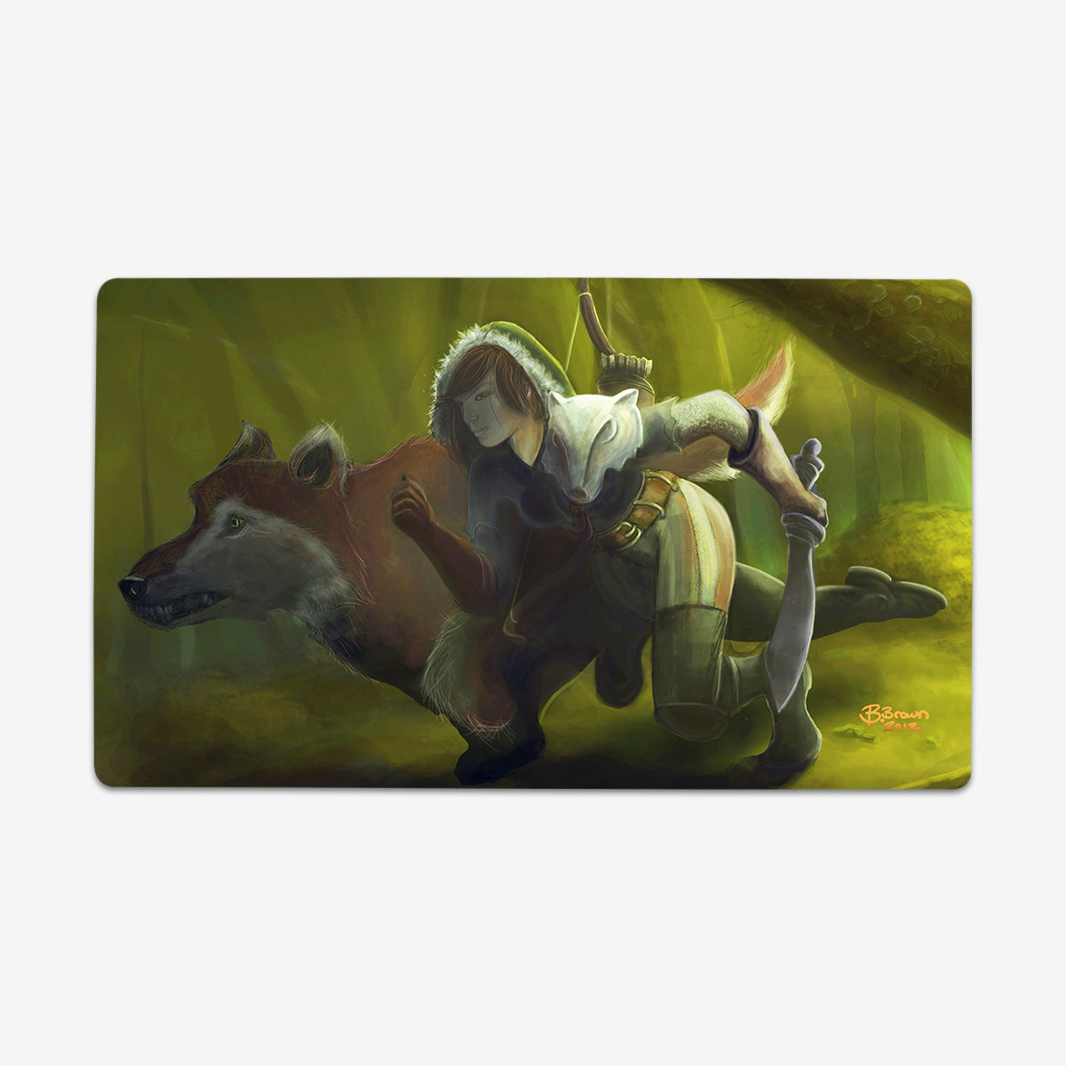 The Huntress Playmat - Premium Playmat from Inked Gaming - Just $34.99! Shop now at Game Crave Tournament Store