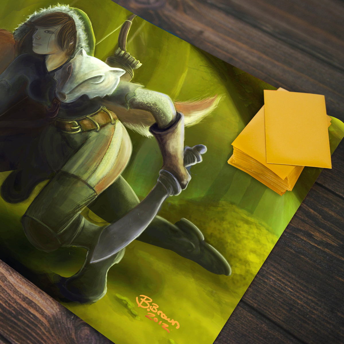 The Huntress Playmat - Premium Playmat from Inked Gaming - Just $34.99! Shop now at Game Crave Tournament Store