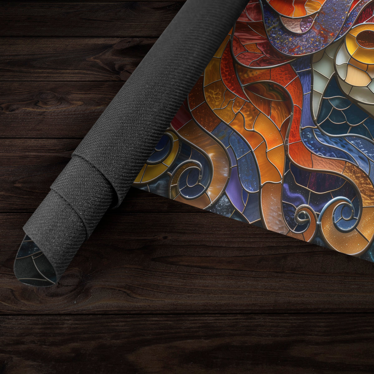Stained Glass Unicorn Playmat - Premium Playmat from Inked Gaming - Just $34.99! Shop now at Game Crave Tournament Store