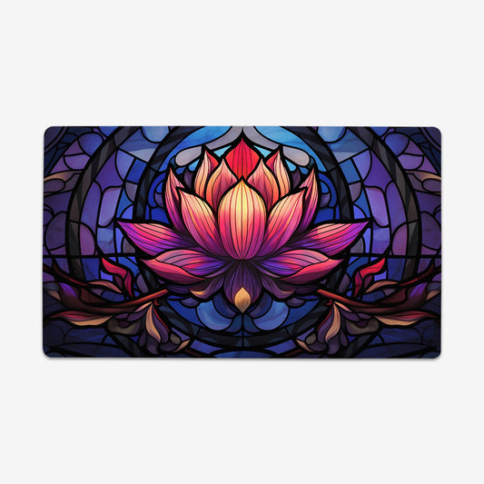 Stained Glass Lotus Playmat - Premium Playmat from Inked Gaming - Just $34.99! Shop now at Game Crave Tournament Store