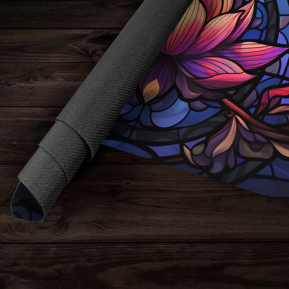 Stained Glass Lotus Playmat - Premium Playmat from Inked Gaming - Just $34.99! Shop now at Game Crave Tournament Store