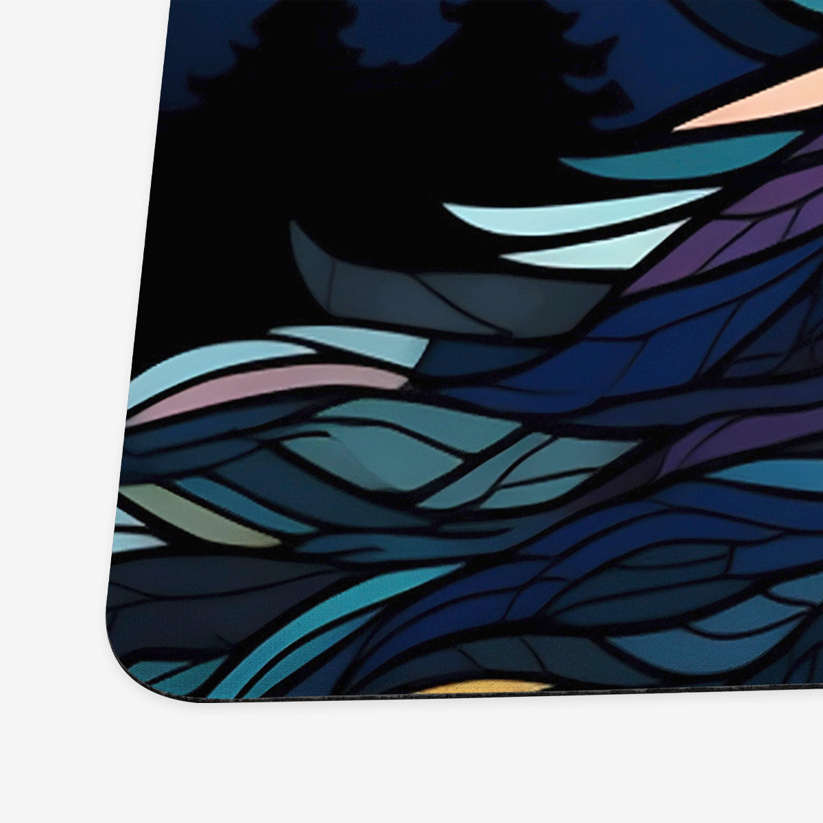 Stained Glass Wolf Playmat - Premium Playmat from Inked Gaming - Just $34.99! Shop now at Game Crave Tournament Store