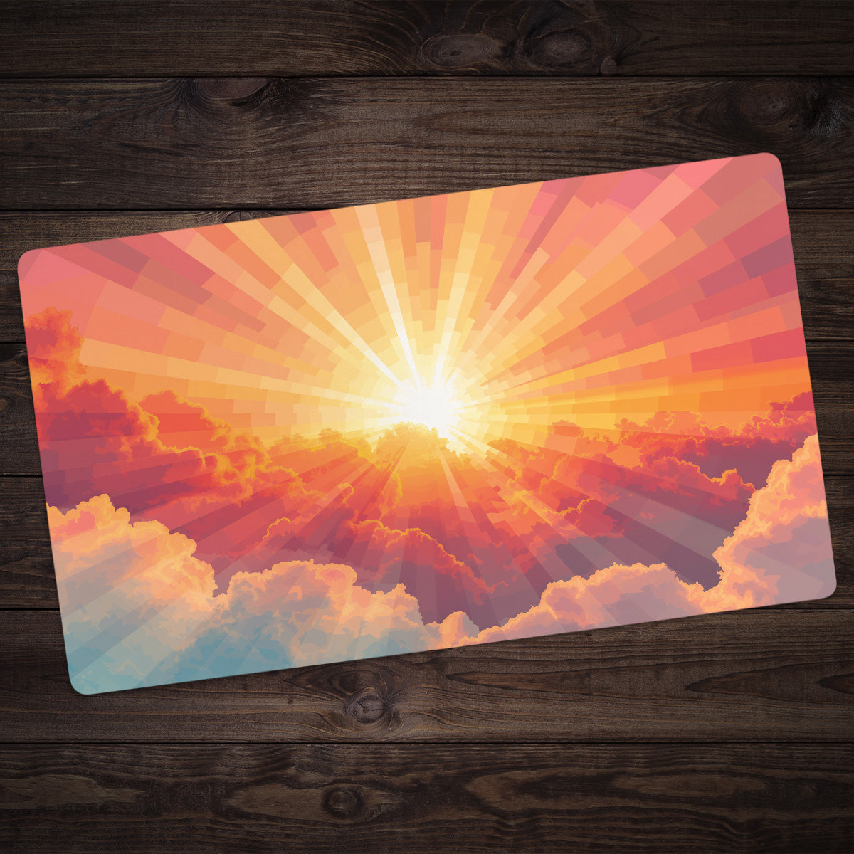 Sunrise Through The Clouds Playmat - Premium Playmat from Inked Gaming - Just $34.99! Shop now at Game Crave Tournament Store