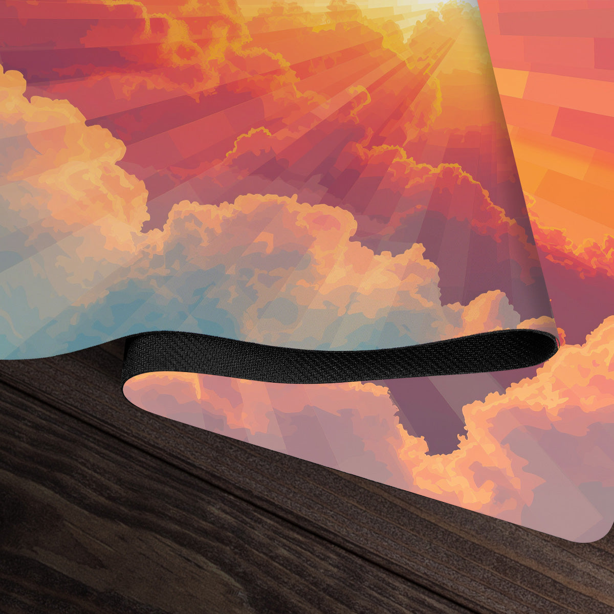 Sunrise Through The Clouds Playmat - Premium Playmat from Inked Gaming - Just $34.99! Shop now at Game Crave Tournament Store
