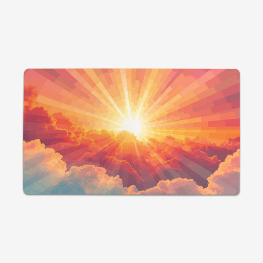 Sunrise Through The Clouds Playmat - Premium Playmat from Inked Gaming - Just $34.99! Shop now at Game Crave Tournament Store