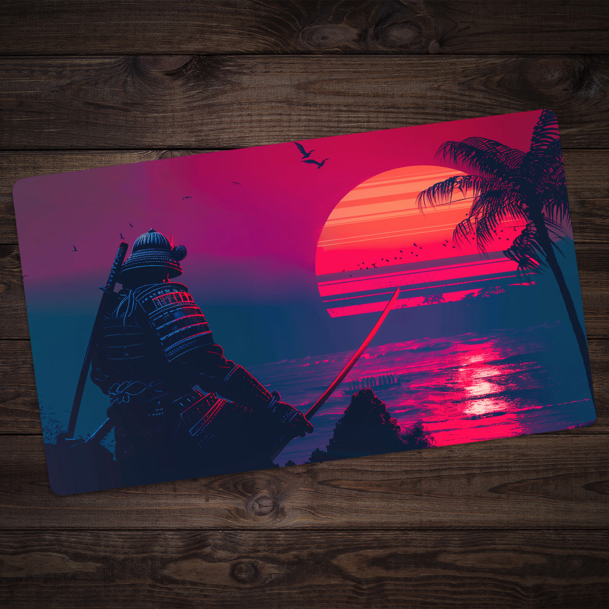 Sunset Samurai Playmat - Premium Playmat from Inked Gaming - Just $34.99! Shop now at Game Crave Tournament Store