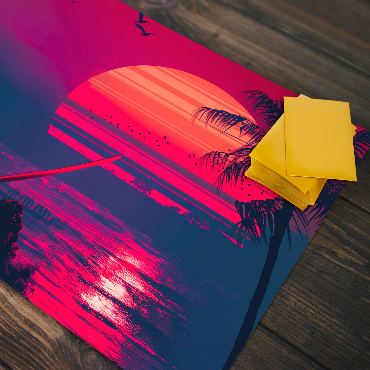 Sunset Samurai Playmat - Premium Playmat from Inked Gaming - Just $34.99! Shop now at Game Crave Tournament Store