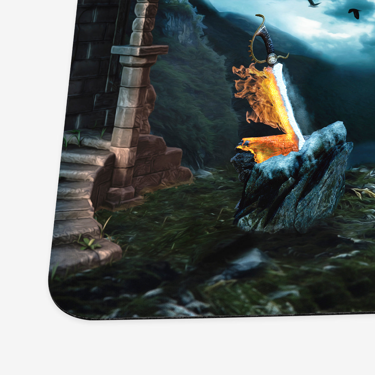 Sword Of Fire And Ice Playmat - Premium Playmat from Inked Gaming - Just $34.99! Shop now at Game Crave Tournament Store