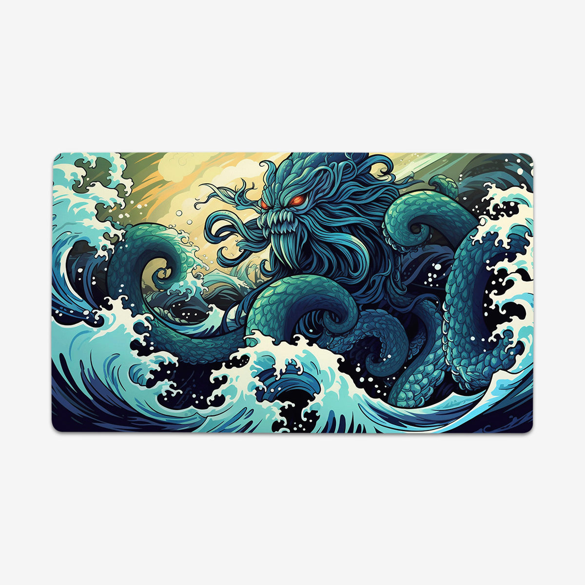The Old One Among Waves Playmat - Premium Playmat from Inked Gaming - Just $34.99! Shop now at Game Crave Tournament Store