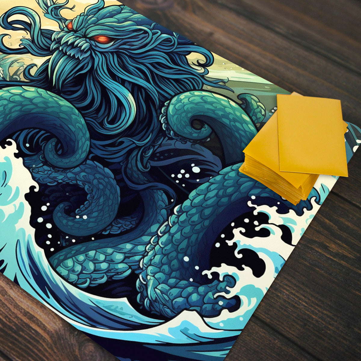The Old One Among Waves Playmat - Premium Playmat from Inked Gaming - Just $34.99! Shop now at Game Crave Tournament Store