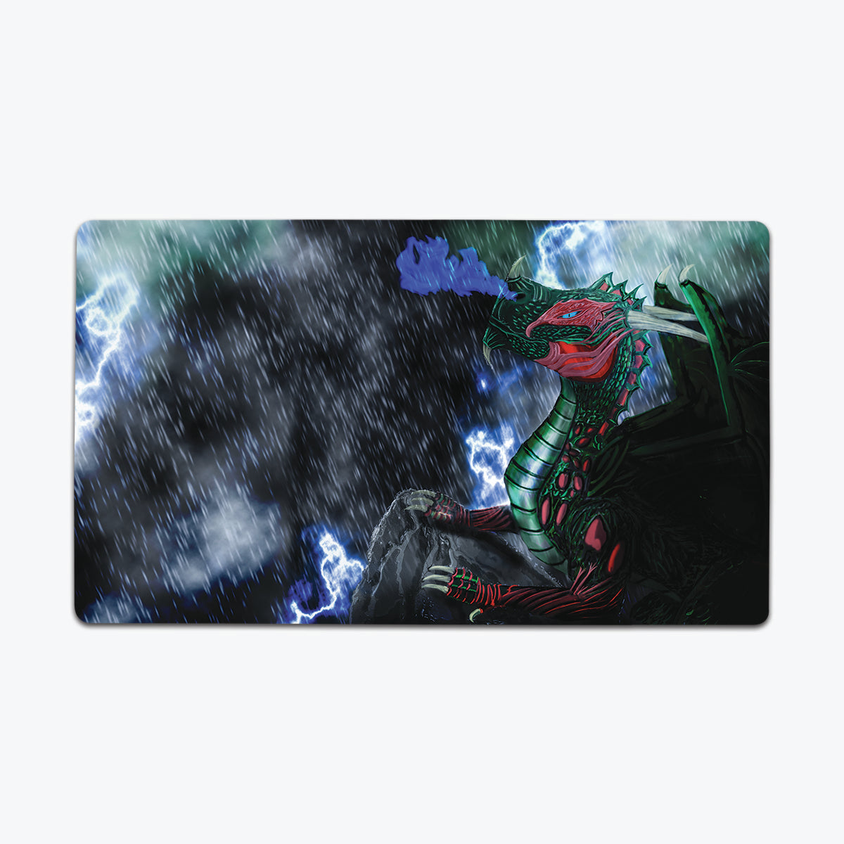 Thunder Storm Dragon Playmat - Premium Playmat from Inked Gaming - Just $34.99! Shop now at Game Crave Tournament Store