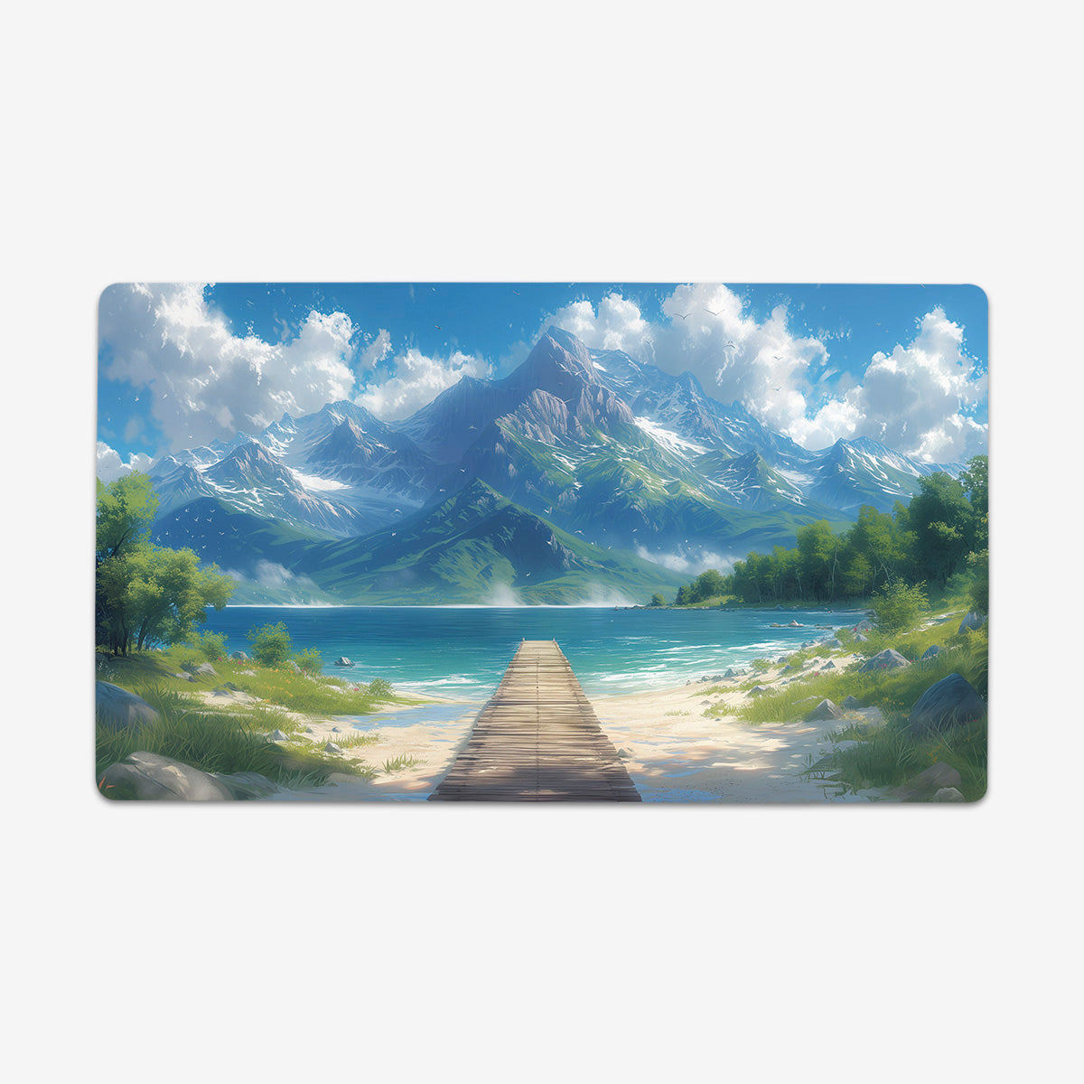 Tranquil Mountain Lake Playmat - Premium Playmat from Inked Gaming - Just $34.99! Shop now at Game Crave Tournament Store