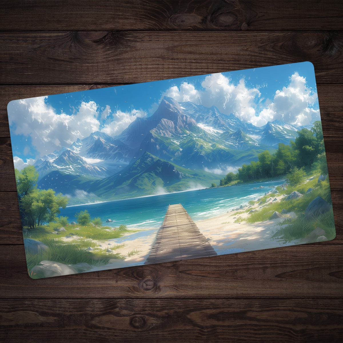 Tranquil Mountain Lake Playmat - Premium Playmat from Inked Gaming - Just $34.99! Shop now at Game Crave Tournament Store