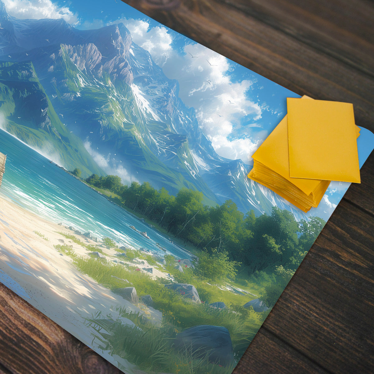 Tranquil Mountain Lake Playmat - Premium Playmat from Inked Gaming - Just $34.99! Shop now at Game Crave Tournament Store