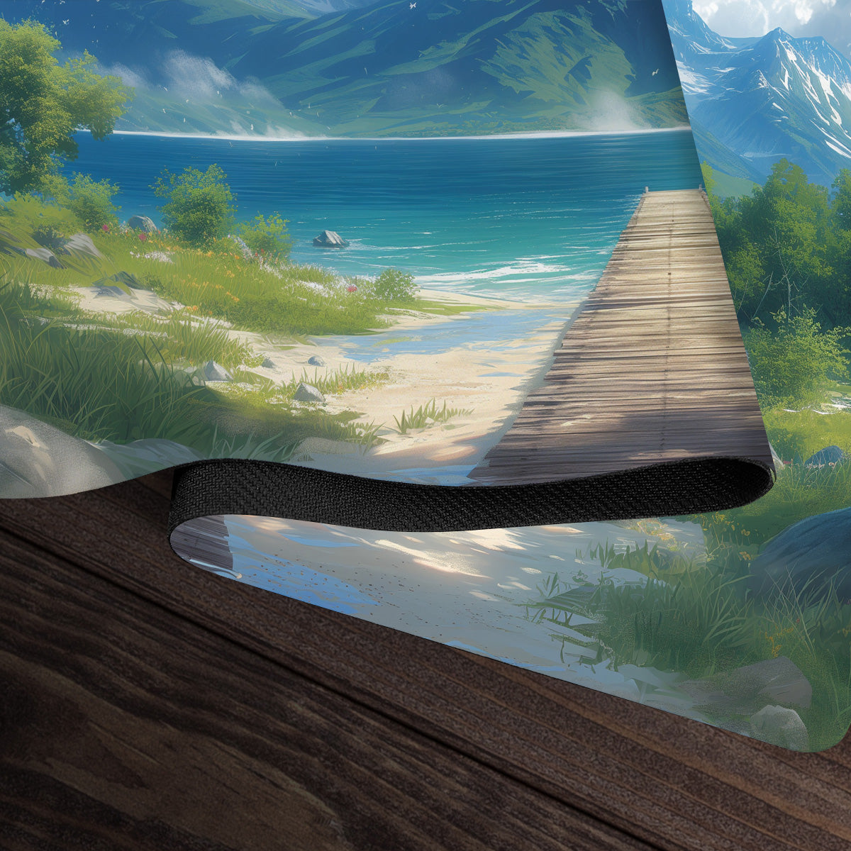 Tranquil Mountain Lake Playmat - Premium Playmat from Inked Gaming - Just $34.99! Shop now at Game Crave Tournament Store