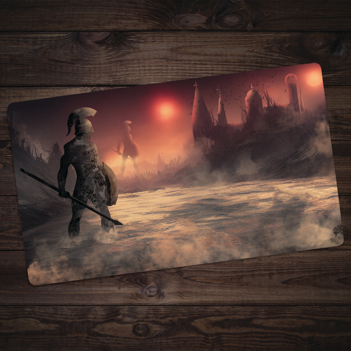 Twin Guardians Playmat - Premium Playmat from Inked Gaming - Just $34.99! Shop now at Game Crave Tournament Store