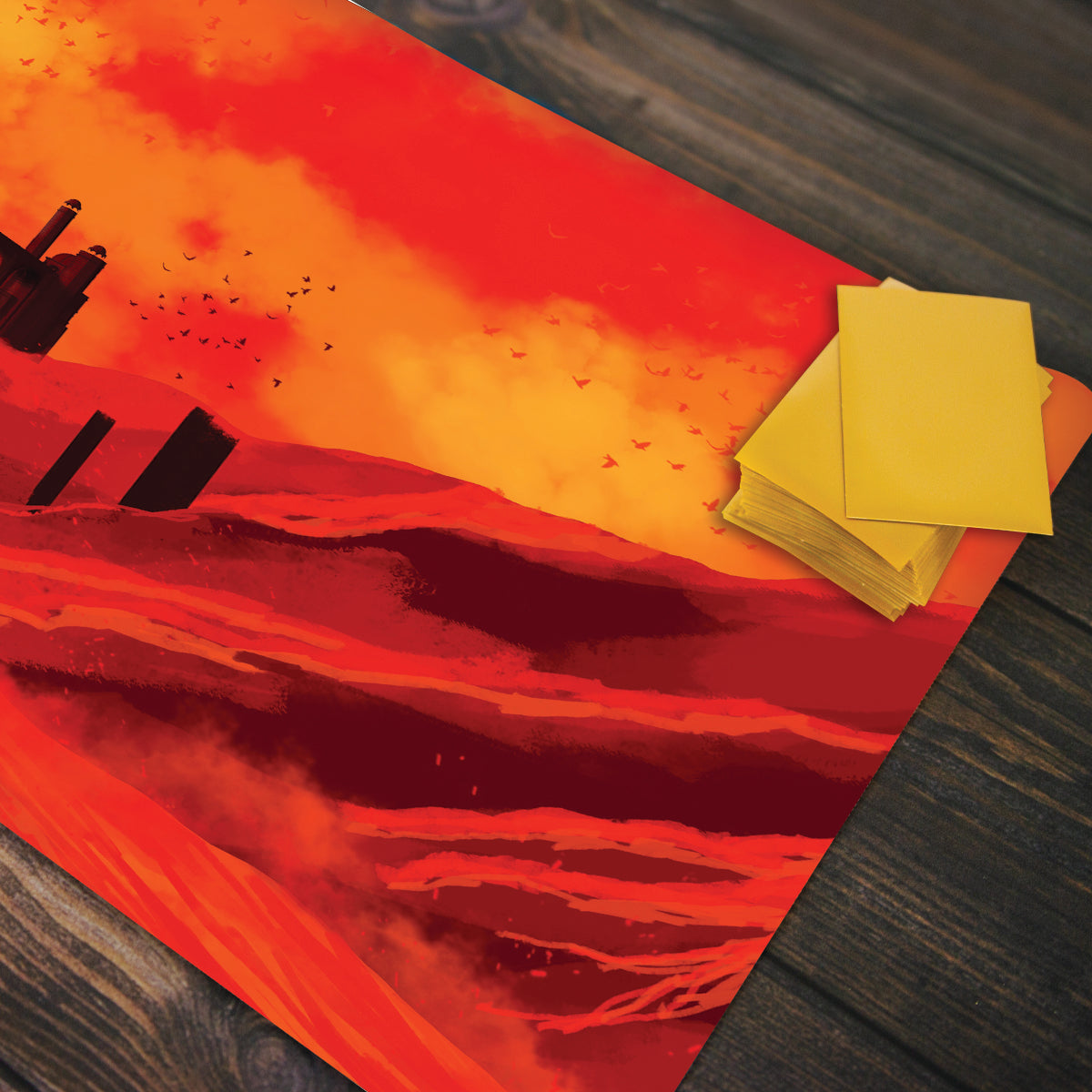 Volcano Fortress Playmat - Premium Playmat from Inked Gaming - Just $34.99! Shop now at Game Crave Tournament Store
