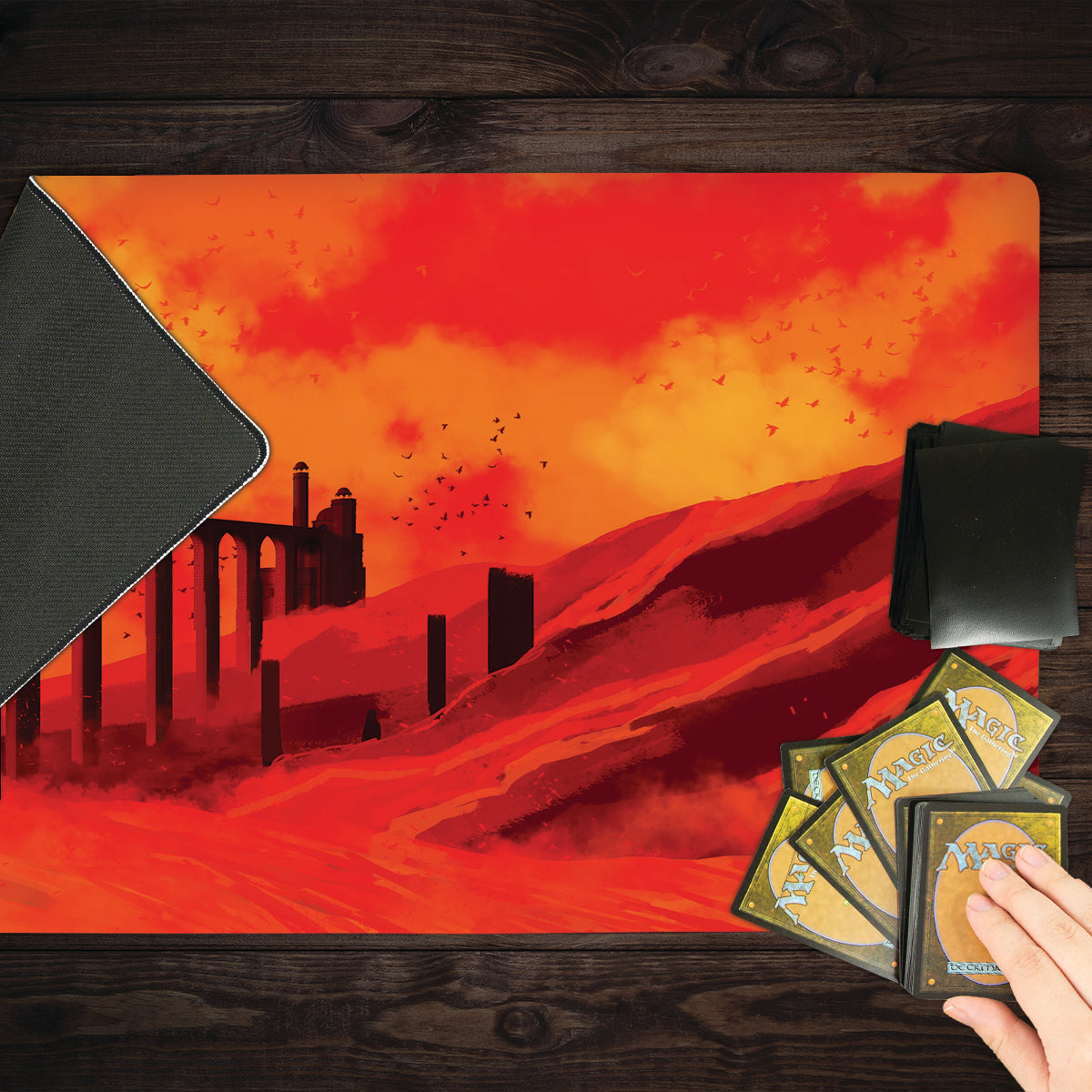 Volcano Fortress Playmat - Premium Playmat from Inked Gaming - Just $34.99! Shop now at Game Crave Tournament Store
