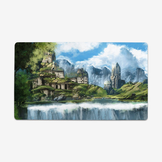 Waterfall Citadel Playmat - Premium Playmat from Inked Gaming - Just $34.99! Shop now at Game Crave Tournament Store