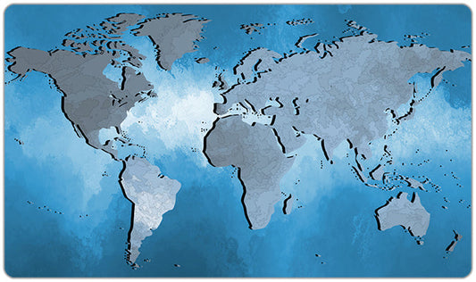 World Map Playmat - Premium Playmat from Inked Gaming - Just $34.99! Shop now at Game Crave Tournament Store