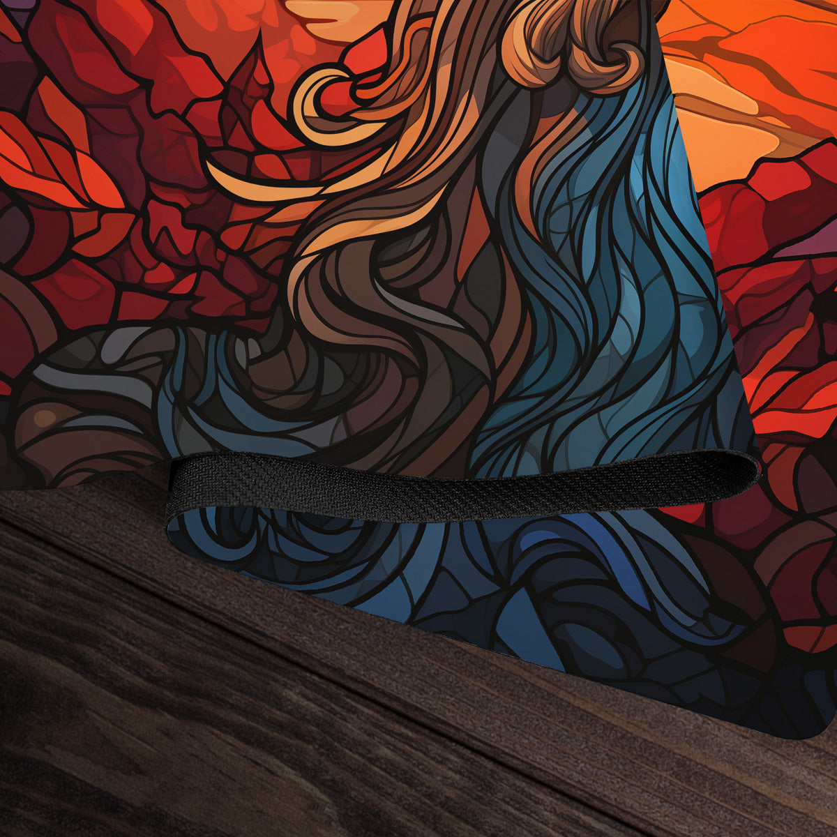 Zeus Stained Glass Playmat - Premium Playmat from Inked Gaming - Just $34.99! Shop now at Game Crave Tournament Store