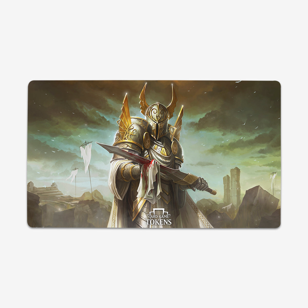 Soldier Card Game Tokens Playmat - Premium Playmat from Inked Gaming - Just $34.99! Shop now at Game Crave Tournament Store