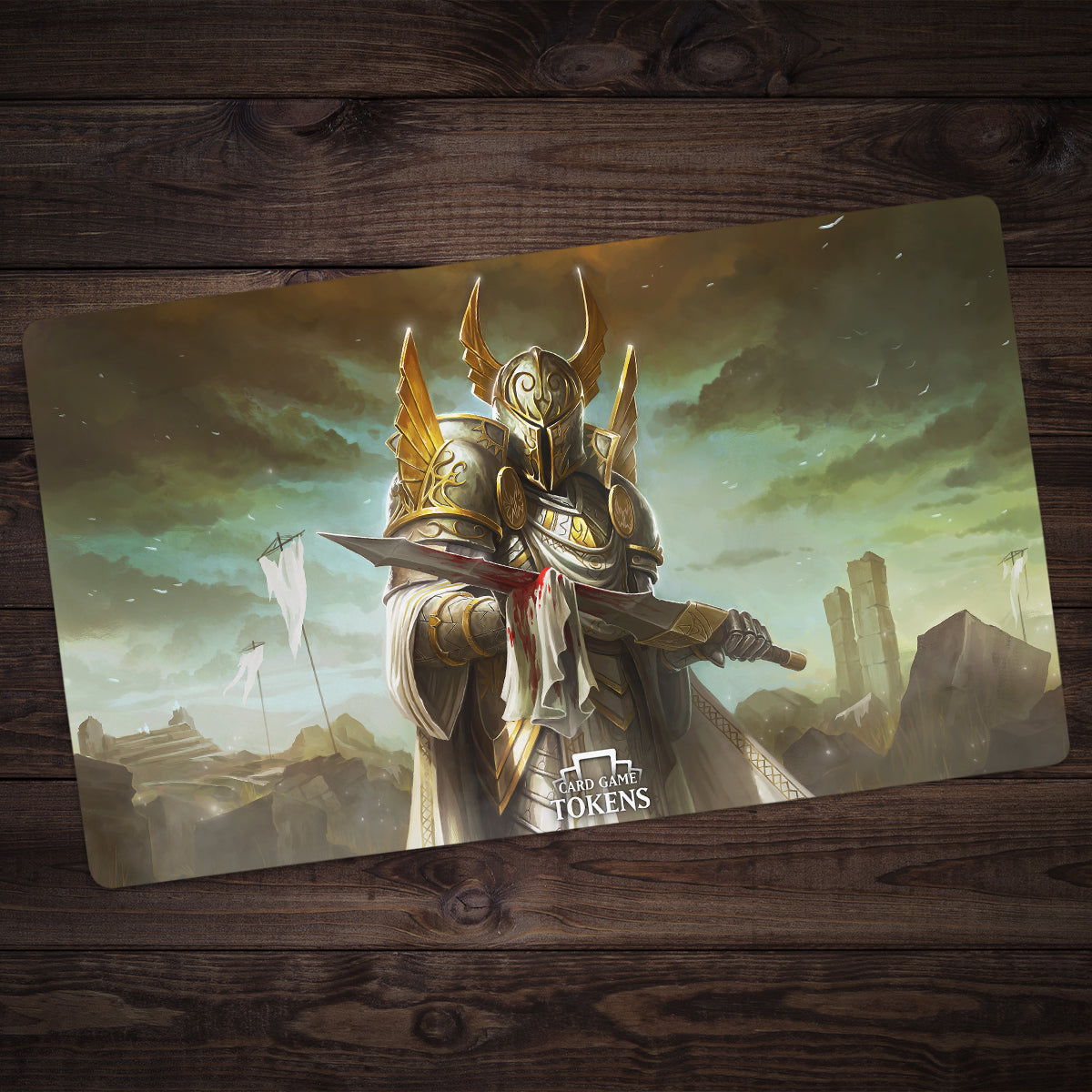 Soldier Card Game Tokens Playmat - Premium Playmat from Inked Gaming - Just $34.99! Shop now at Game Crave Tournament Store