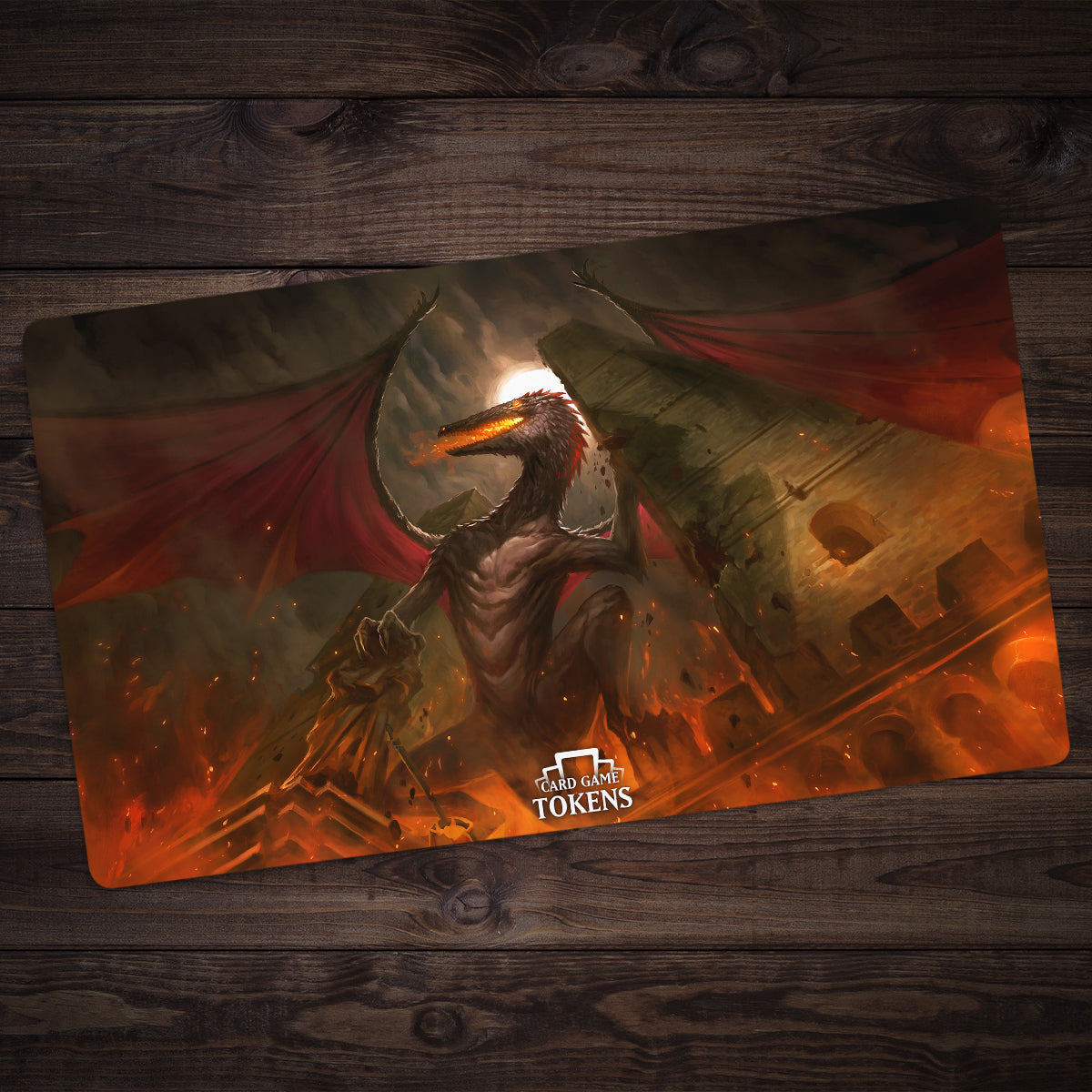 The Fire Dragon Playmat - Premium Playmat from Inked Gaming - Just $34.99! Shop now at Game Crave Tournament Store