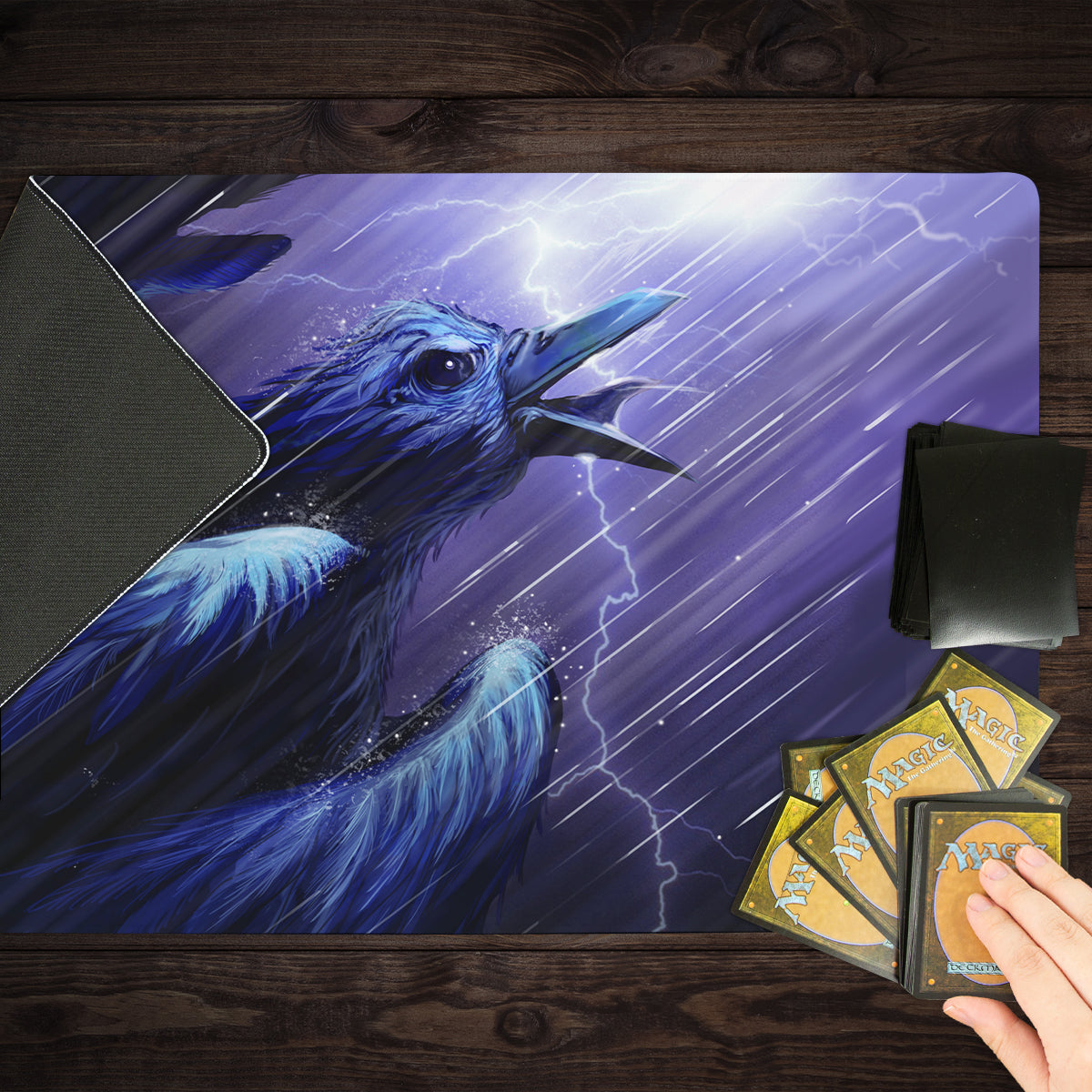 Unstoppable Crow Playmat - Premium Playmat from Inked Gaming - Just $34.99! Shop now at Game Crave Tournament Store